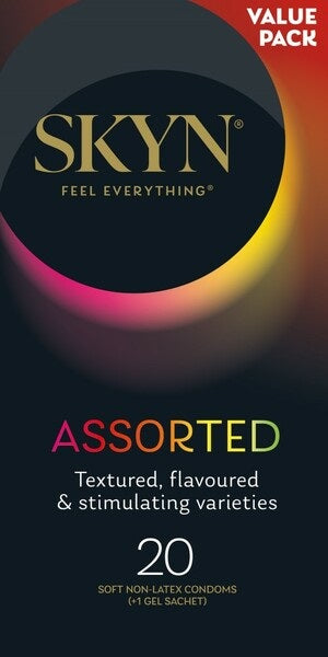 SKYN ASSORTED CONDOMS 20PK