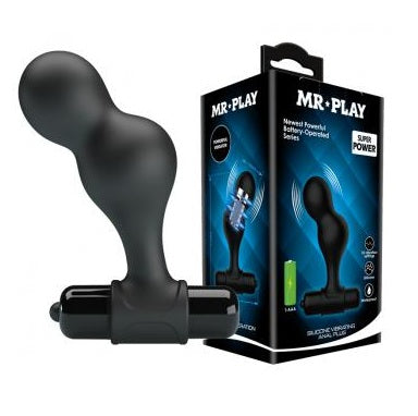 MR PLAY SILICONE VIBRATING ANAL PLUG