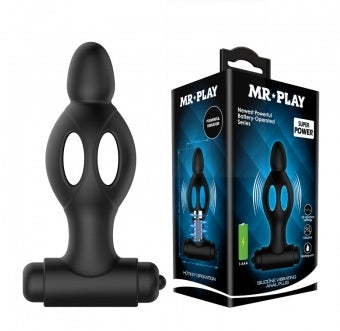 MR PLAY SILICONE VIBRATING ANAL PLUG