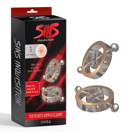 SINS INQUISITION TEETH BITE NIPPLE CLAMPS