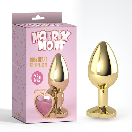 ROSY HEART GEM PLUG M