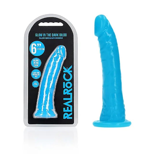 REALROCK SLIM GLOW IN THE DARK NEON DILDO