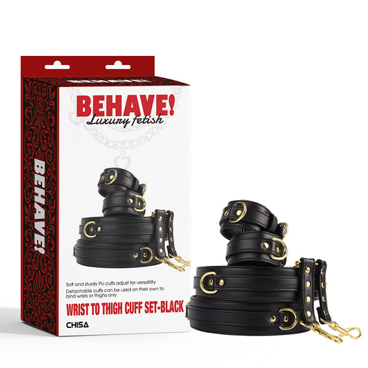 BEHAVE WRIST TO THIGH CUFF SET